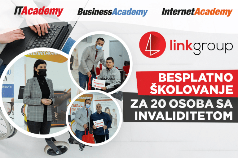 ITAcademy, BusinessAcademy i InternetAcademy i ove godine poklanjaju 20 besplatnih školovanja iz oblasti biznisa i IT-ja osobama sa invaliditetom